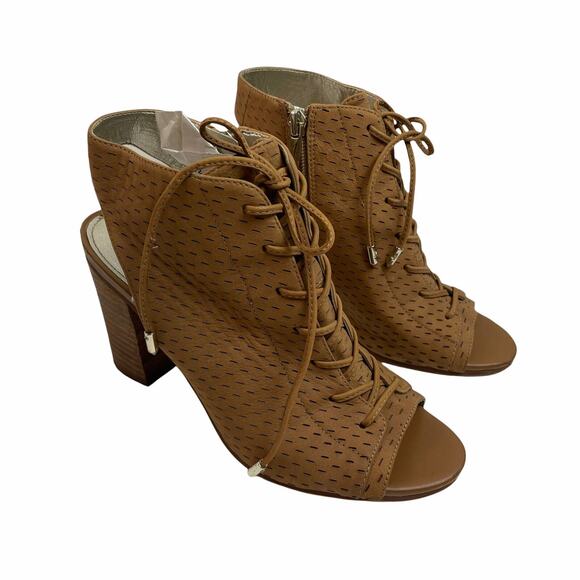 Sam Edelman Ennette Lace Up Open Toe Block Heel Sz. 6.5 Hippie Cottage Boho - Picture 4 of 12